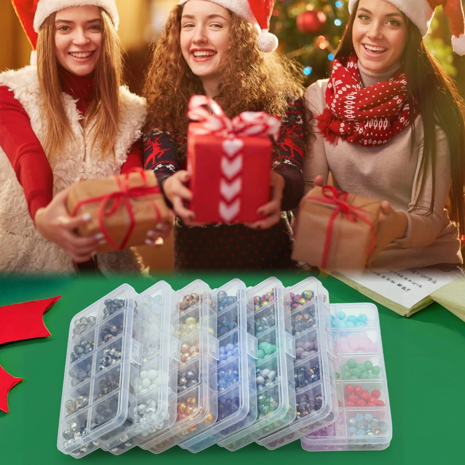 

200pcs 8MM Faceted Rondelle Glass Crystal Loose Spacer Beads Crafts for DIY Jewelry Making Supplies Bracelets Necklaces Earrings