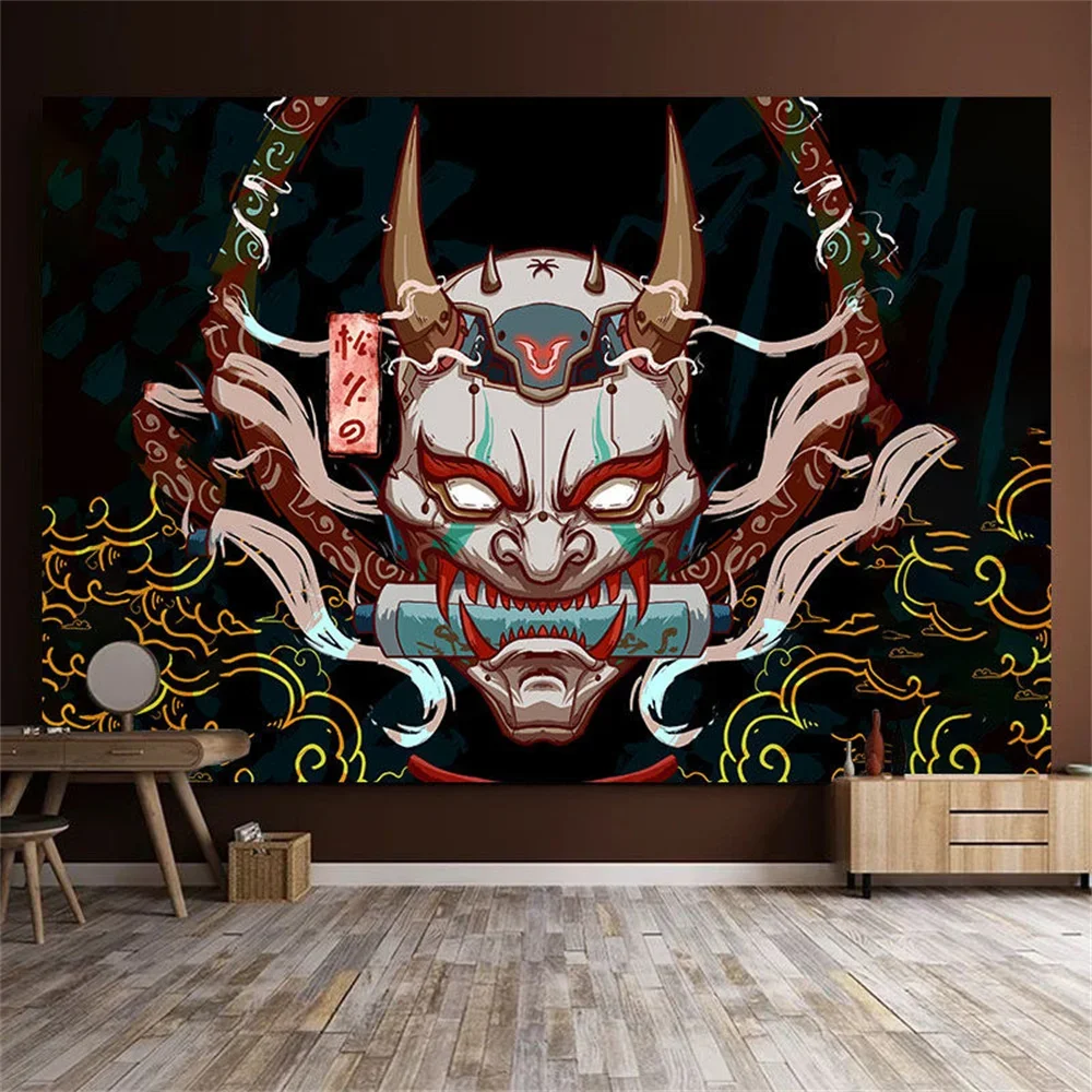 Japanese Decoration Teen Indie Anime Room  Tapestry Wall Hanging Esotericism Kawaii   Macrame Posters Witch