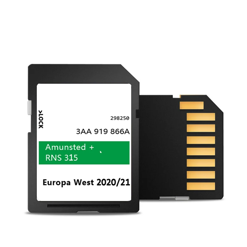 Voor Fabia Roomster Octavia Superb Autonavigatie met RNS 315 Amunsted + 2021 SD-kaart Europa UK Kaarten 3AA919866A GPS Snelheidsmeter