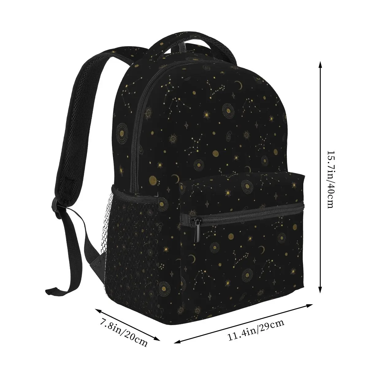 Night Sky Celestial Stars Zodiac Constellations Backpacks Boys Girls Bookbag Students School Bags Kids Rucksack Shoulder Bag