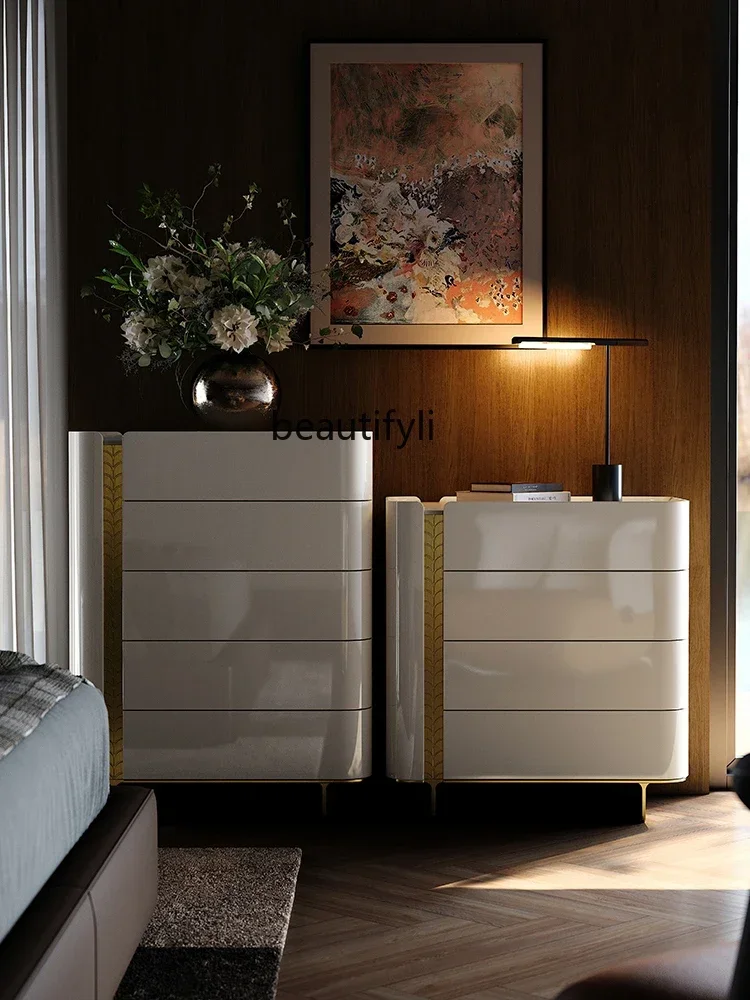 

xzchest of drawers Italian minimalist bedroom bedside storage chest of drawers designer chest of drawers