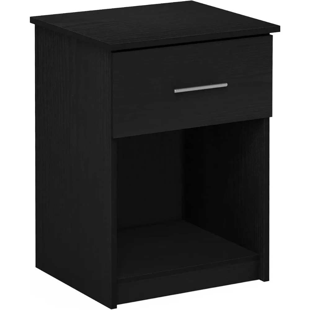 Bedroom Nightstand with Handle, American Style, Single Unit