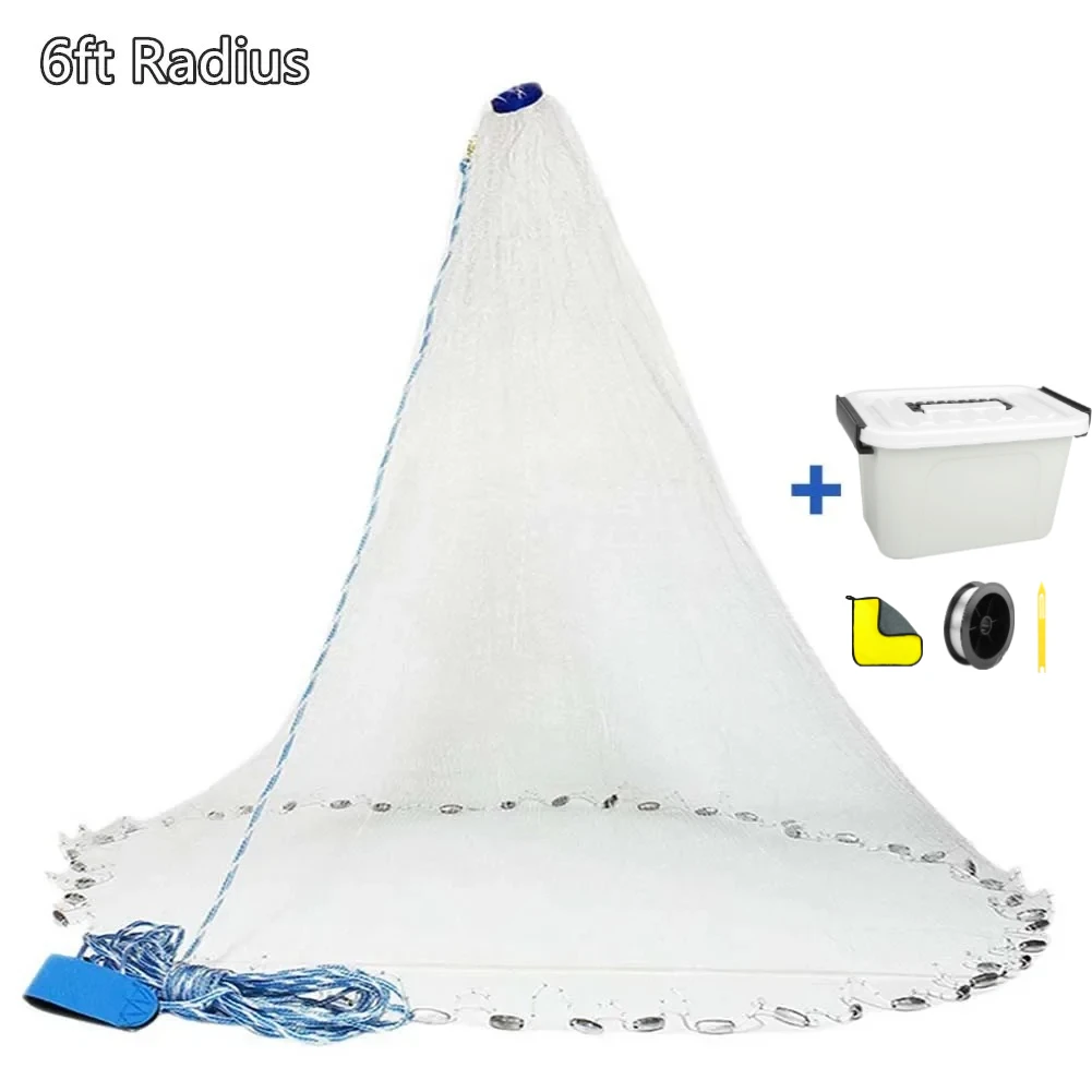 Casting Net 4ft 6ft 8ft Radius Cast Nets USA Saltwater Freshwater Fishing Net with Ring Easy to Throw Casting Net for Bait Trap - AliExpress 18 Casting Net 4ft 6ft 8ft Radius Cast Nets USA Saltwater Freshwater Fishing Net with Ring Easy to Throw Casting Net for Bait Trap - AliExpress 18