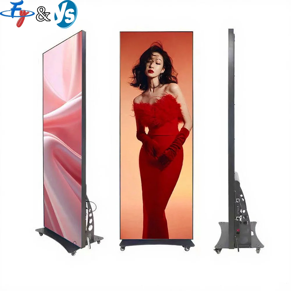 LED signage Display Standing P2.5/P2/P1.25 display screen led Custom Poster led on screen Advertising Promotional Business