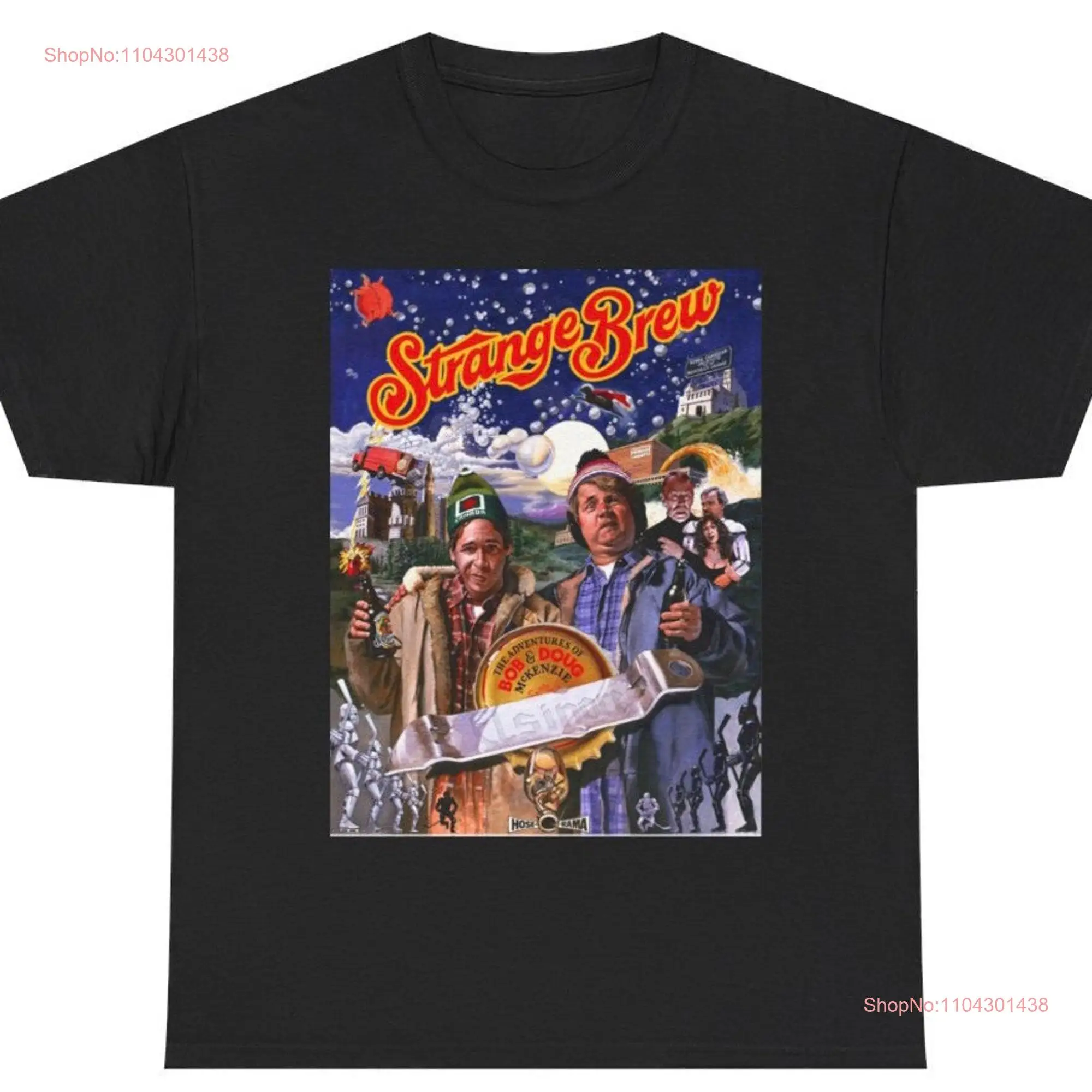 Strange Brew T Shirt 80's Classic Beer Comedy McKenzie Brothers Retro New long or short sleeves