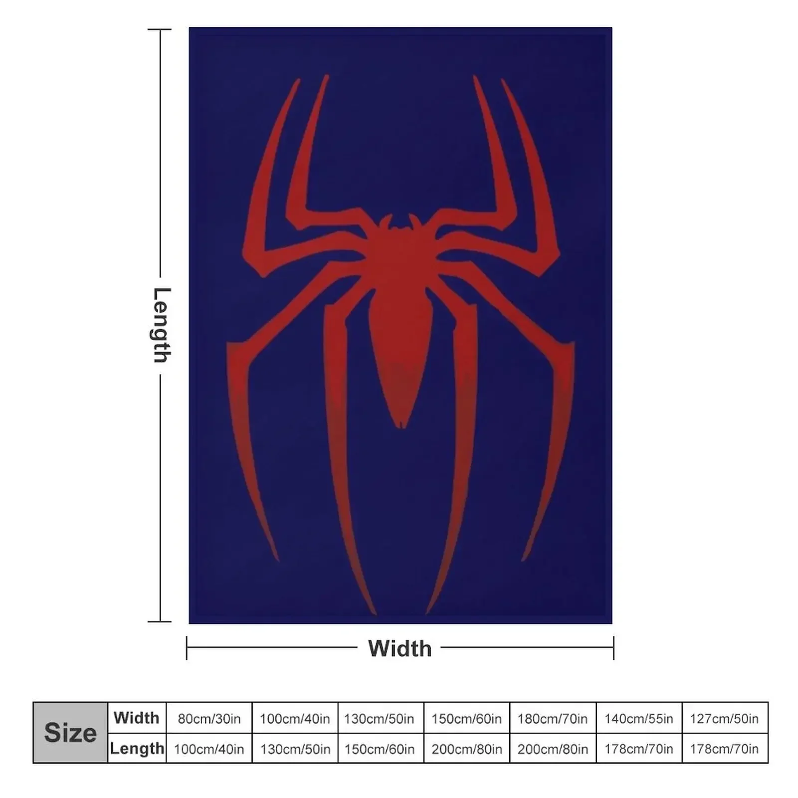 Spider Logo Throw Blanket Nap Giant Sofa Blankets