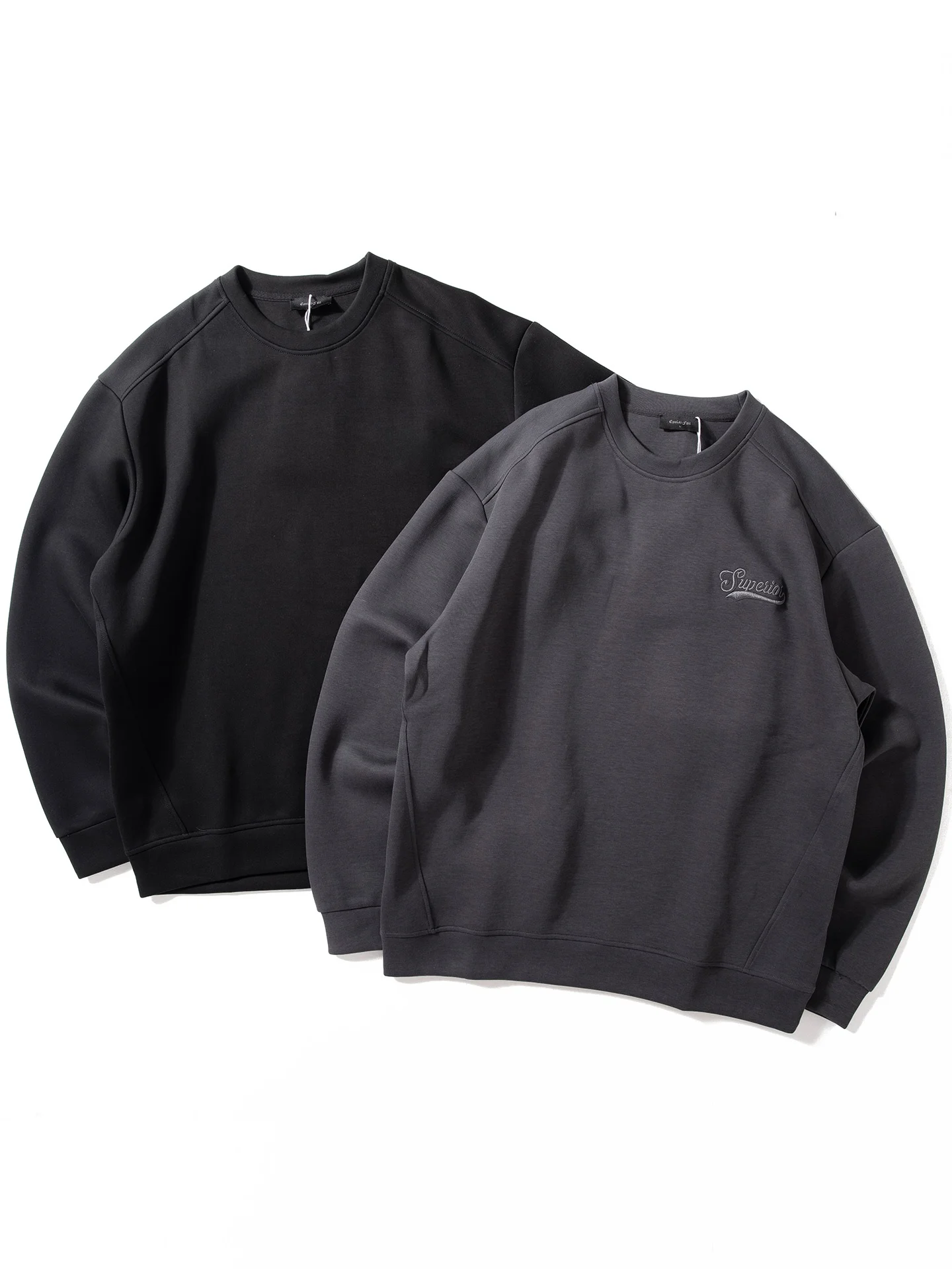 

Men's Crew Ne Sweatirt Spring Autumn Basic Versatile Air Cotton American Retro Sle Overhead Coat Casual Loose Fit