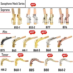 Saxophone Bend Neck Straight Neck Series Soprano Alto Tenor Saxophone Professional Woodwind Instruments High Quality Accessories