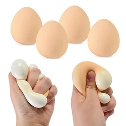 5PCS Anti-stress Squishy Egg Toys Funny Decompression Squeeze Egg Toy Stress & Anxiety Relief Fidget Toys for Adults Kids