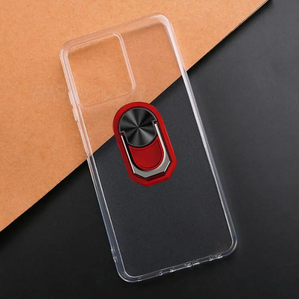 Magnetyczny futerał na telefon do Blackview Oscal Tiger 10 6.56 "2023 Oscal Tiger 10 odporny na wstrząsy miękki pokrywa silikonowa TPU z uchwyt pierścieniowy — zdjęcie 3