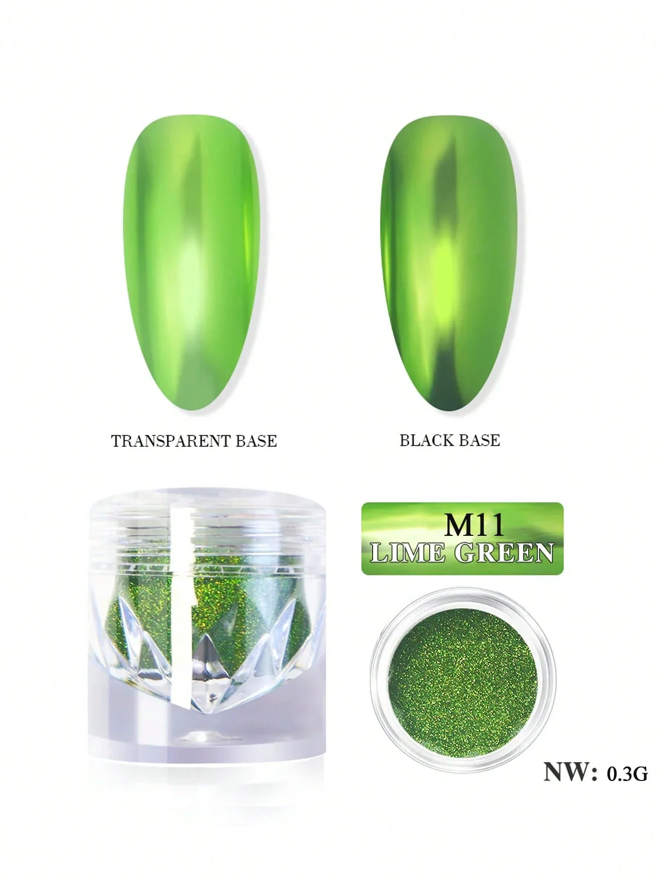 1/6 unids/set espejo mágico cromo polvo de uñas/decoración de brillo brillante/placa de manicura metálica plisada de titanio/juego