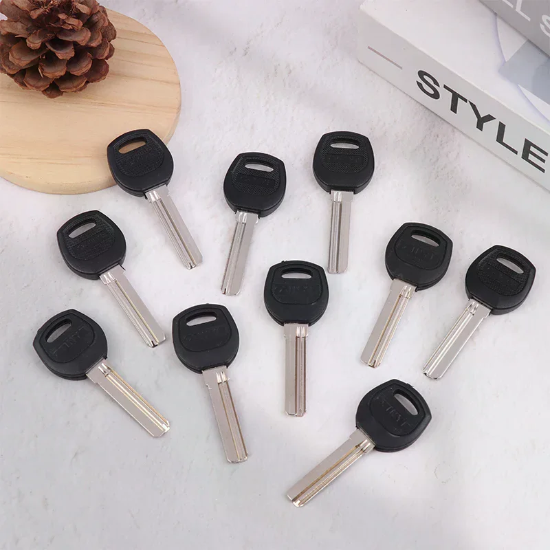 10Pcs Key Embryo AB Lock Security Door Key Blank Electric Door Lock Blank Fingerprint Lock Password Lock Blank Car Key Blanks