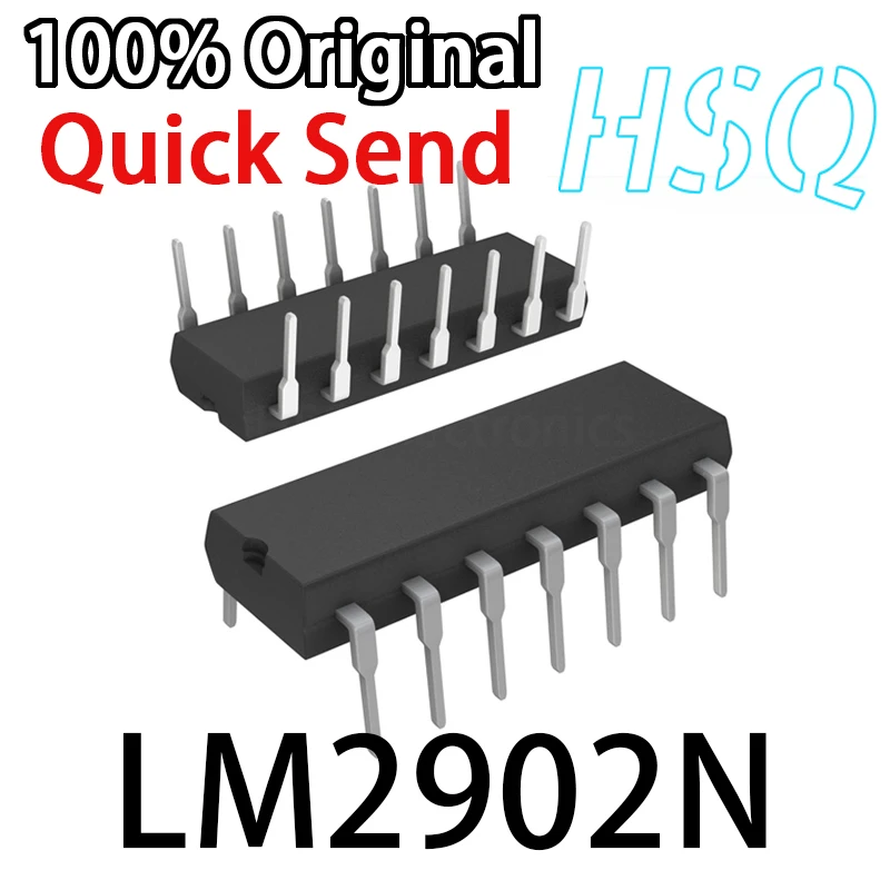 

1PCS New LM2902 LM2902N LM2902P Direct-Plug DIP14 Input Operational Amplifier Chip