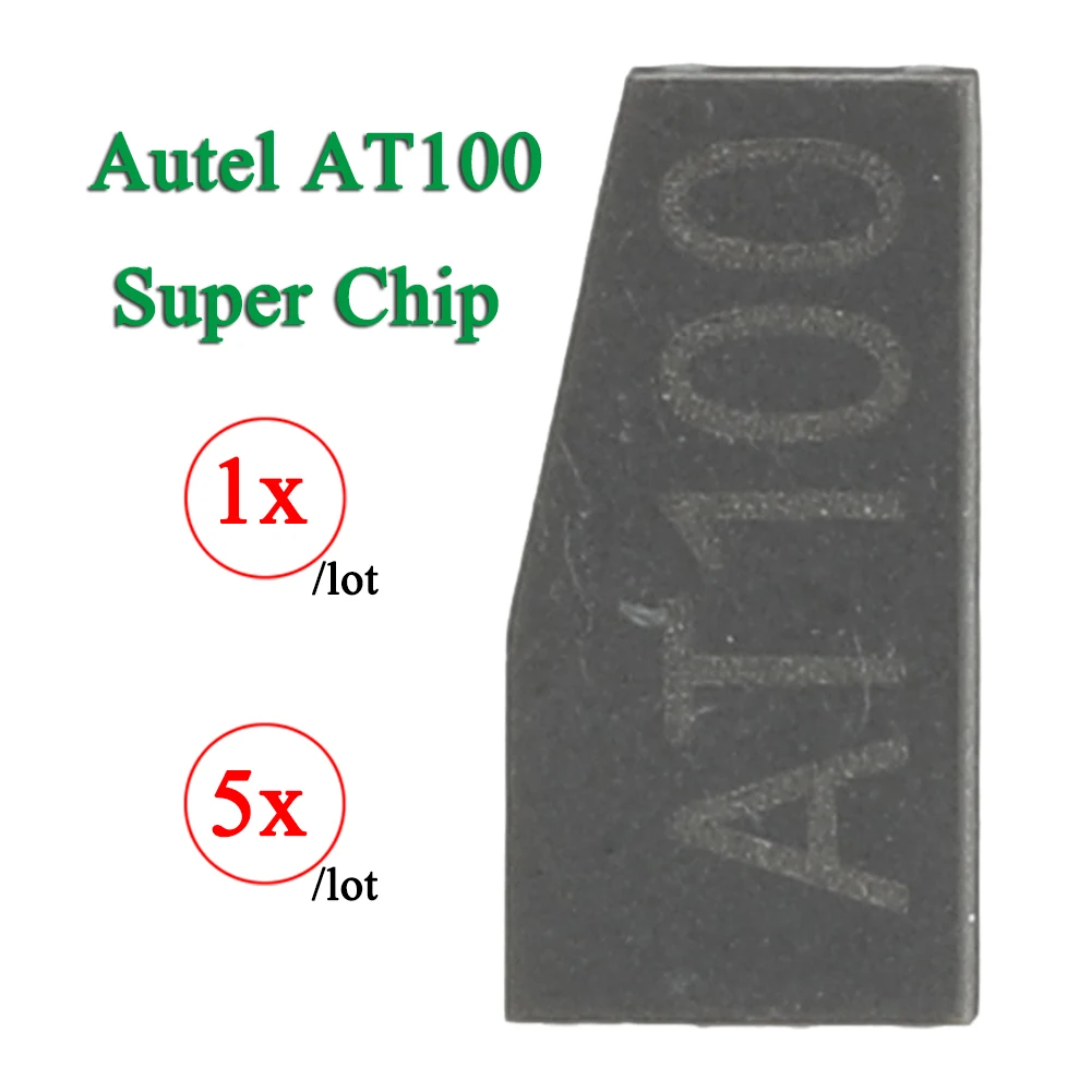 Jingyuqin 1/5pcs Autel AT100 Universal Super Ceramics Transponder Chip Add Smart Key Work with KM100 IM508 IM608 Series OTOFIX