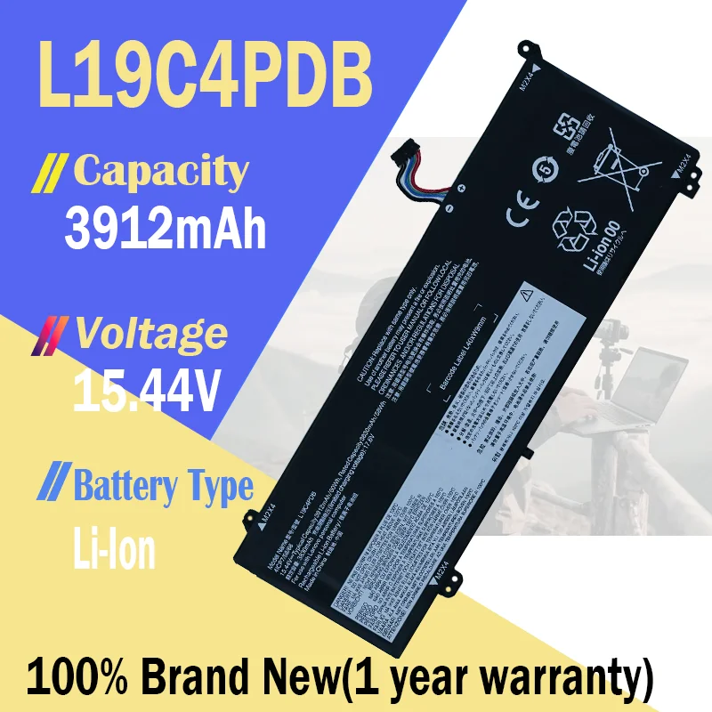 L19C4PDB 60Wh batería del ordenador portátil para Lenovo Thinkbook 14S Yoga ITL Thinkbook 14 15 G2 G3 ITL ARE ACL Sereis L19M4PDB SB10Z21200