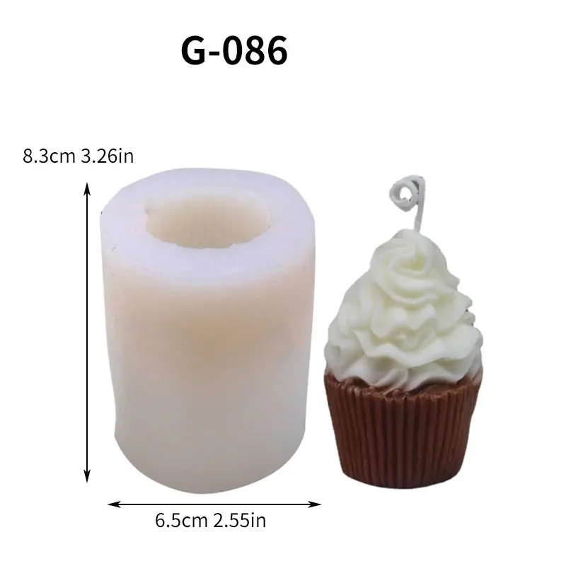 1 piece, simulated ice cream cone model homemade  aromatherapy candle ornaments Mu Si cake silicone mold.