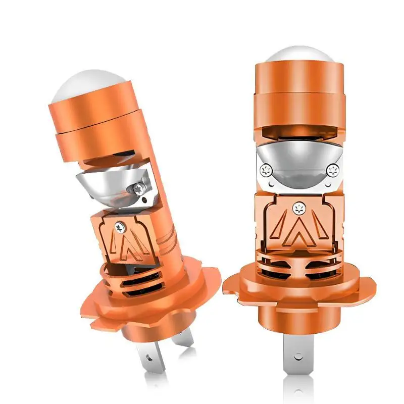 2 Pcs H7 LED Headlight Bulbs Super Bright Output Efficient Cooling Perfect For Car Upgrade Safe Night Driving