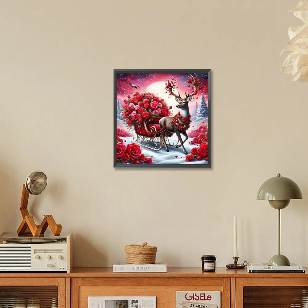 Diamond Painting Family Fairy Dust Diamond Dot Art Rose Christ Deer Crystal Resin Mosaic Painting Kit AB Drill Cross Stitch Set