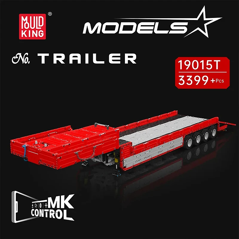 클래식 몰드 킹 19015 MOC 기능성 RC 테크니컬 카 빌딩 블록 트랙터 트럭 모델 조립 브릭 장난감 어린이 크리스마스 선물