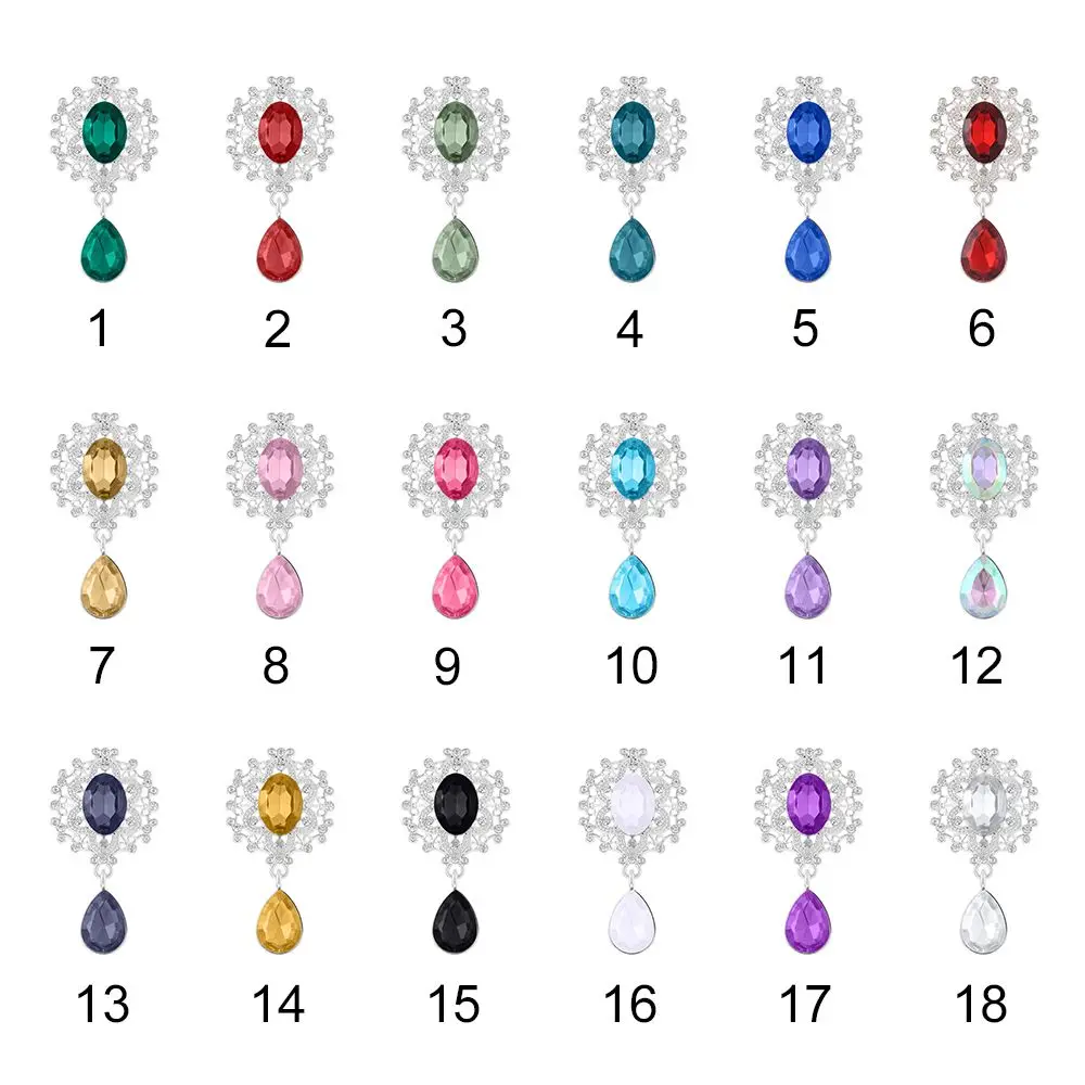 10 pz strumento fai da te cristallo scintillante indumento decorativo frontalino spilla bottone cucito Scrapbooking ciondolo lega strass