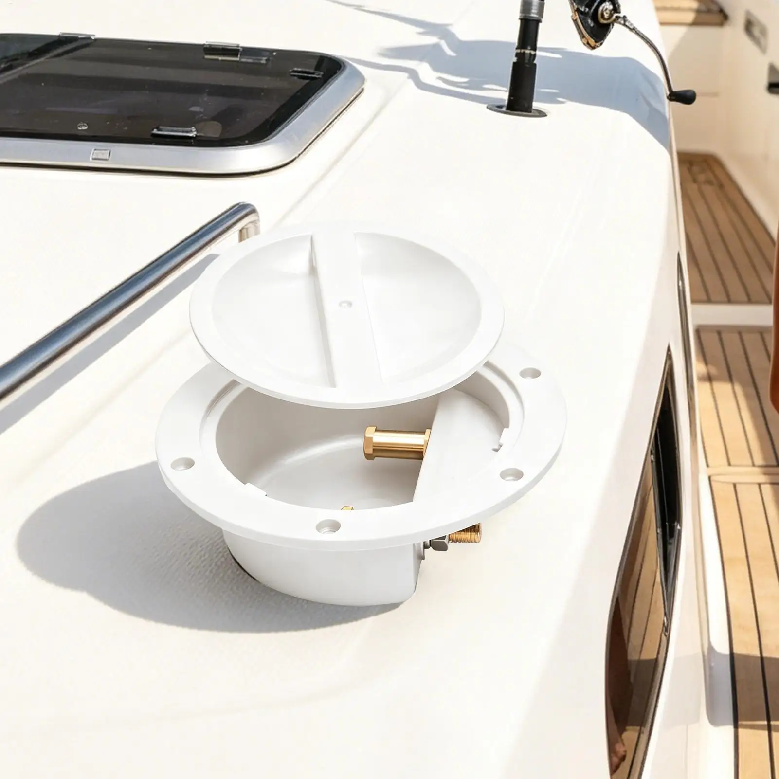 

Sea Fishing White Black Electric Agitation Fishing Waterproof Boat Junction Box Power Supply Base Of Electric Reel