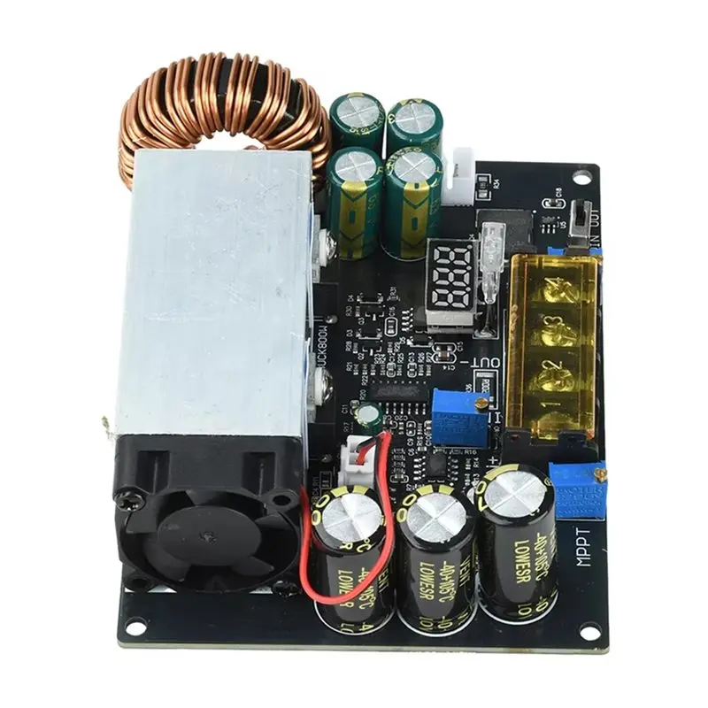 MPPT Solar Charge Controller 800W With Digital Display Adjustable Step-Down Module For DC 18-90 For Batteries