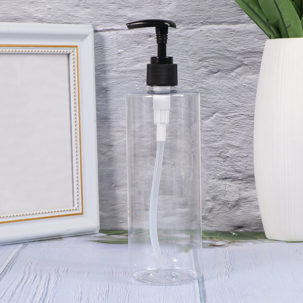 

2pcs Body Wash Pump Bottle Shampoo Dispenser Lotion Container Leakproof Plastic Bathroom Travel Set Space Saving