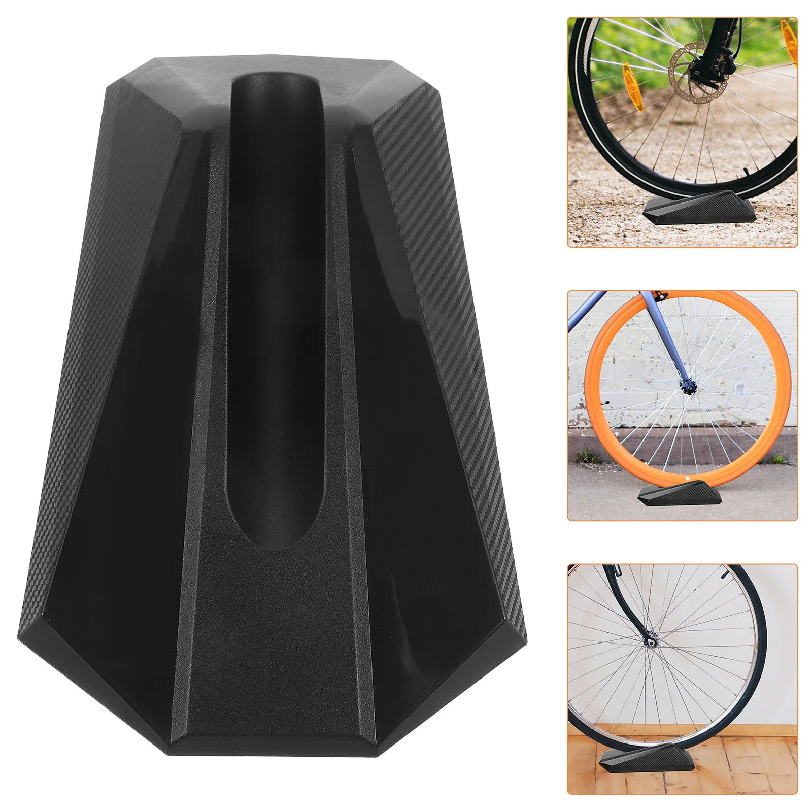 

Cycling Front Wheel Pad Durable Non-Slip Bike Trainer Stand Stable Indoor Bike Mat Front Wheel Riser Block for Exercise