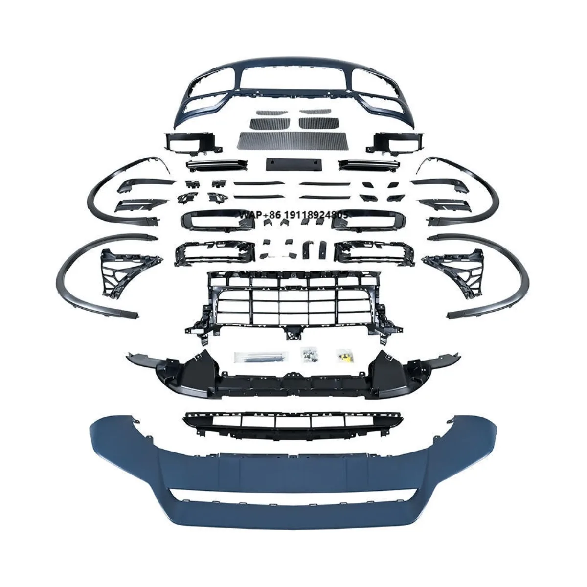 

High Quality Plastic Front Bumper Assembly for Cayenne 15-17 and Cayenne GTS 18-23 Upgrade for 15-17 Cayenne Models