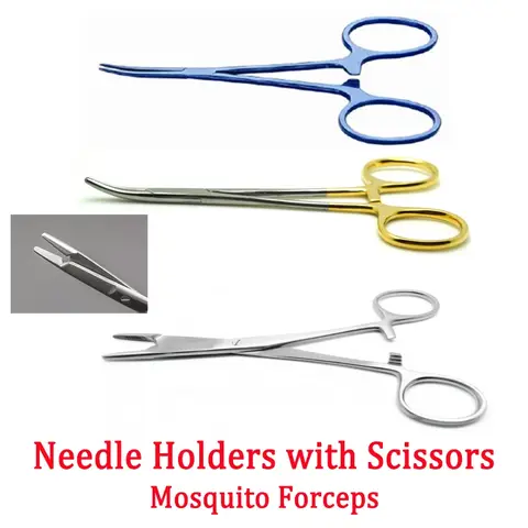 Non Medical Use Needle Holder with Lock Halstead Tweezers Hemostatic Mosquito Forceps Household Repair Tools Hi Eye