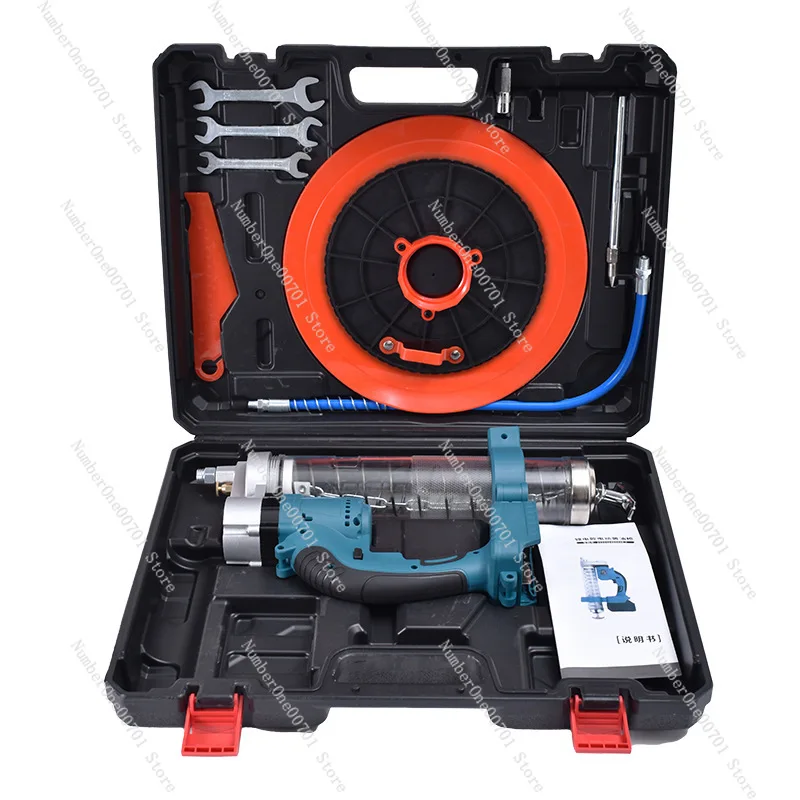 

Explosion-Proof Electric Grease Gun, PC Transparent Large Capacity with Lever, Portable Lubricator for Automotive & Industrial