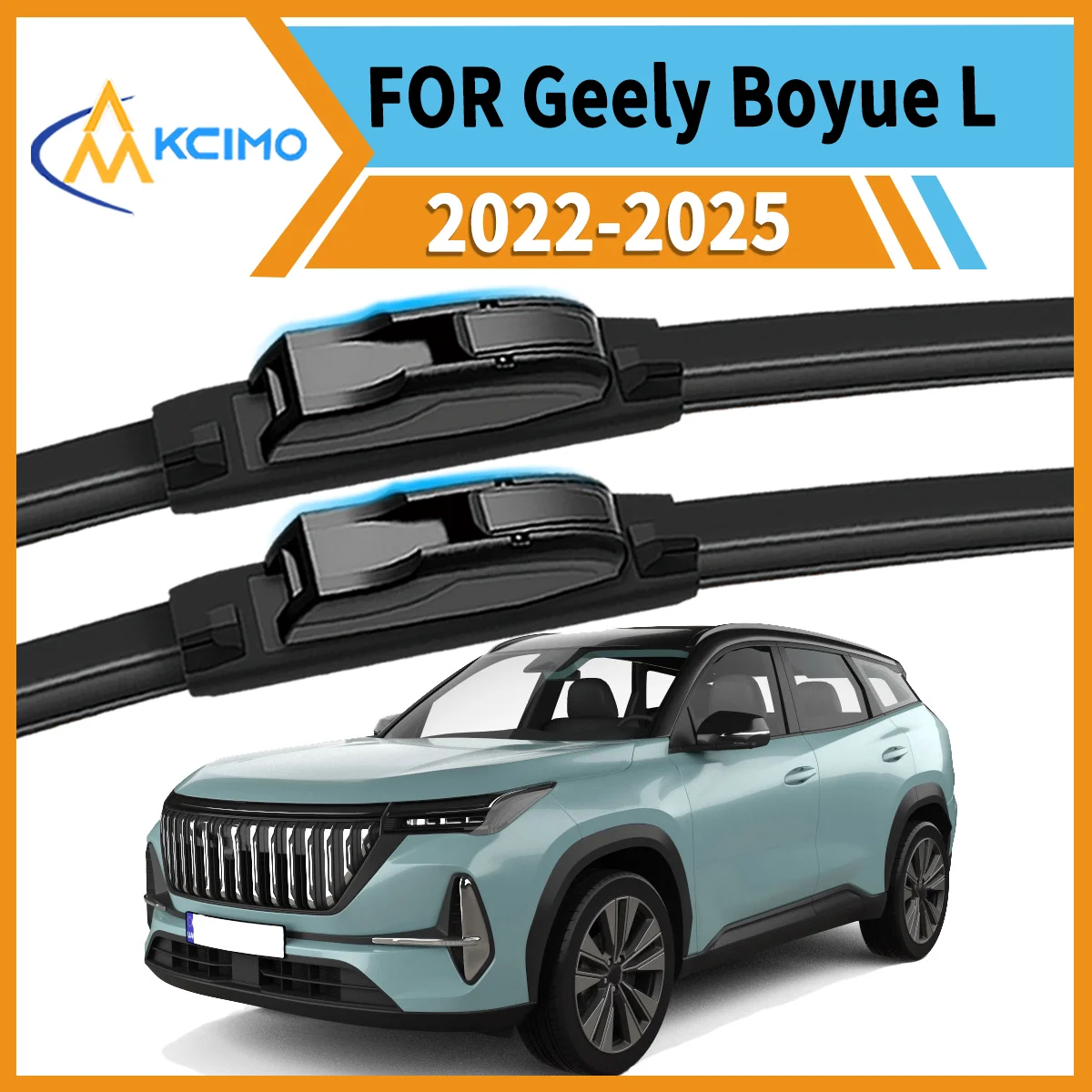 

Premium 2-Pack Windshield Wipers Compatible For Geely Boyue L 2022-2025 All-Weather Durability for Unobstructed Safe Driving
