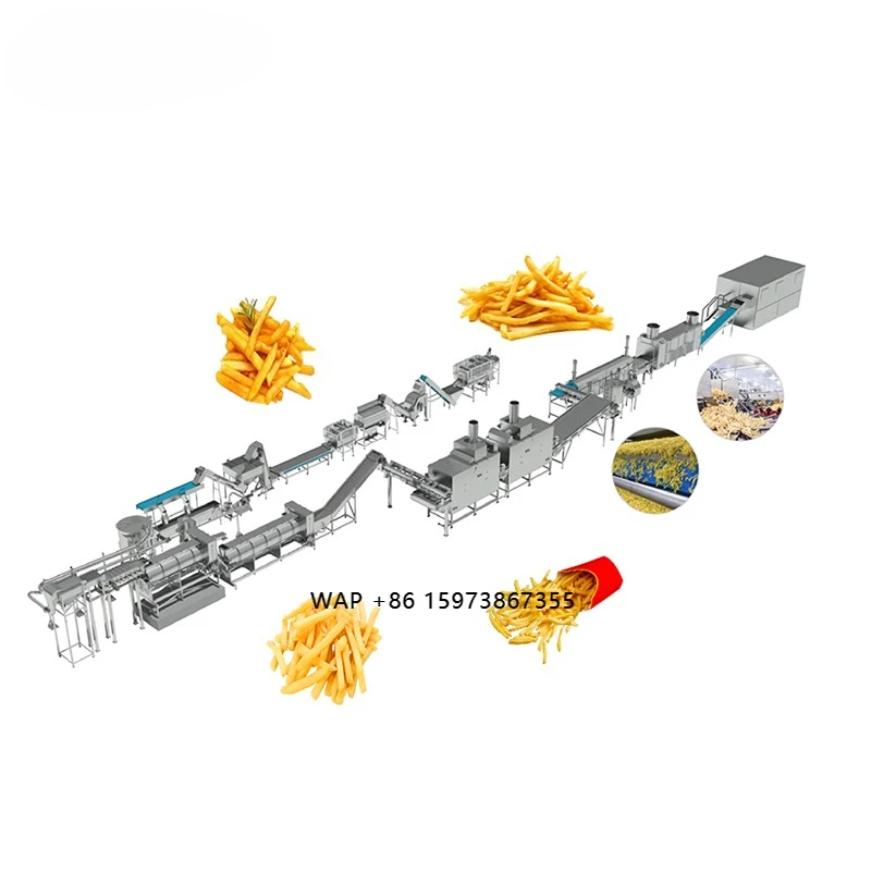 2025 Fully Automatic Potato Chips Production Line French Fries Making Machine