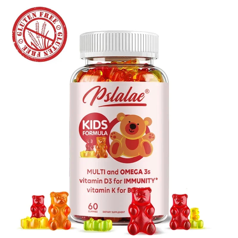 Kids\' Daily Total Gummy Vitamins - 13 Essential Nutrients and Wild-caught Omega 3 Fish Oil To Help Your Brain