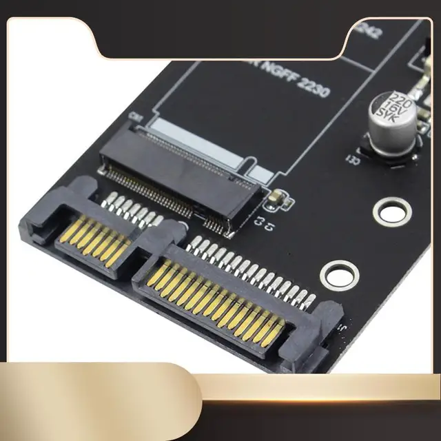 M.2 SATA Adapter M2 To SATA Adapter M.2 To SATA Adapter M.2 NGFF Converter 2.5Inch SATA3 Card B Key For 2230-2280 M2 SSD-N33R M.2 SATA (NGFF) SSD to 2.5" SATA III Adapter – B Key / B+M Key, 2230 to 2280