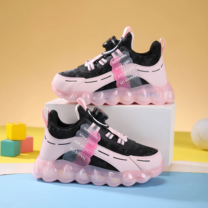 

Autumn New Children Sneaker Girls Platform Shoes Chunky Style Pink Leather Kids Casual Shoes Sports Tennis Sneaker for Girls