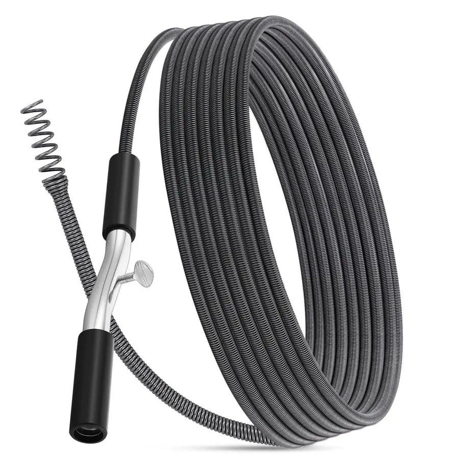 

Гибкий канализационный трос (змея) для прочистки глубоких засоров, диаметр 3/8 дюйма, для кухни и ванной комнаты