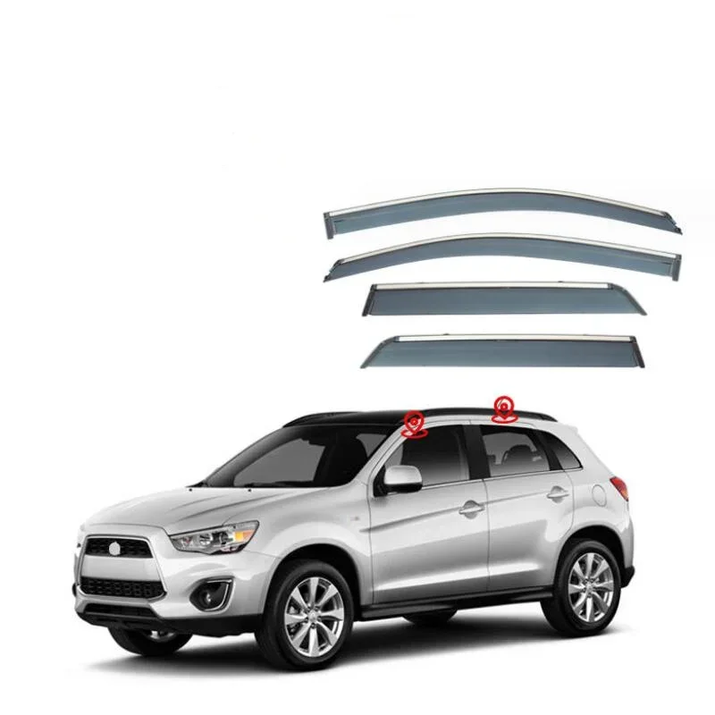 

Window Visor Rain Guard Side Window Deflector Weather Shield For Mitsubishi Outlander Sport 2001 2002 2003 2004 2005 2006 - 2024