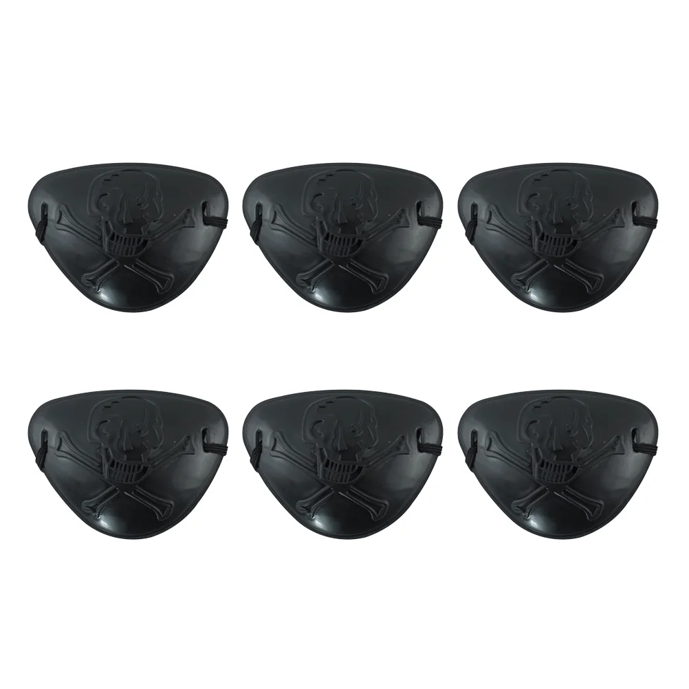 

6pcs Bone Pattern Eye Patch Pirate Printing Eye Patch for Halloween Festival Party Cosplay Eye Patch