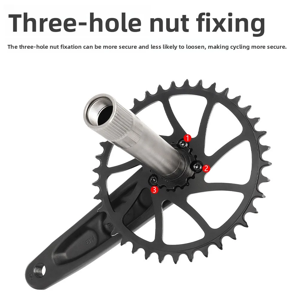 TTPRO MTB Single Chainring,GXP Direct Mount Pos & Neg Tooth,32/34/36/38T Integrated Mountain Bike Crankset Bicycle Replacement