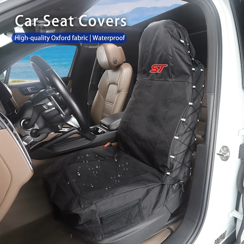 1Pc Car Oxford Cloth Seat Covers Storage Cover Car Accessories For Ford ST Line Racing RS S Kuga Fiesta Fusion Mondeo Edge Focus