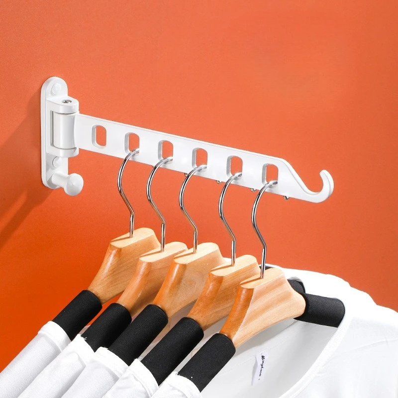 Multifunctional Space Aluminum Drying Rack Wall-mounted, 180-degree Rotatable Design for Space Saving