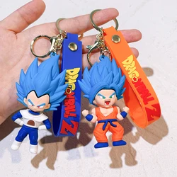 Anime Dragon Ball Key Chain Z Super Saiyan Son Goku Bulma Broly Piccolo Majin Buu Series Bag Pendant Keyring Toys for Boy Gift