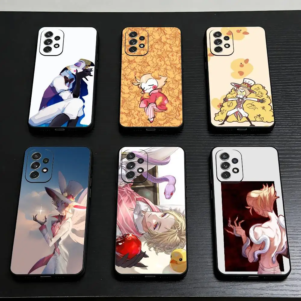 

Hazbin H-Hotel Lucifer Magne Phone Case For Samsung S25,S24,S23,S22,S21,S20,Plus, Soft Silicone Black Cover