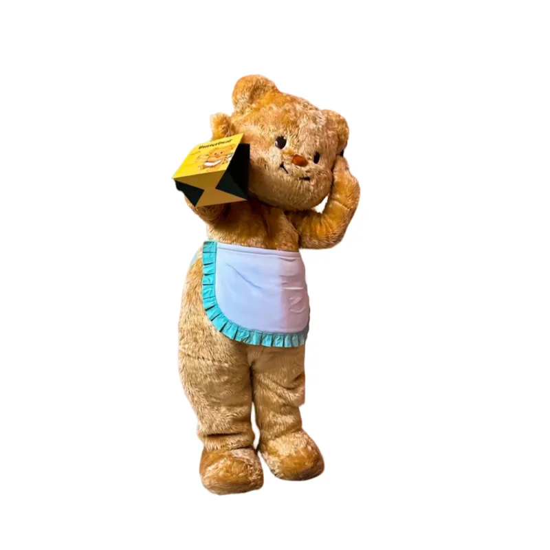 Disfraz de Mascota de oso lindo para adultos, traje de Cosplay divertido, juego de fiesta, ropa publicitaria, carnaval, Navidad, Pascua