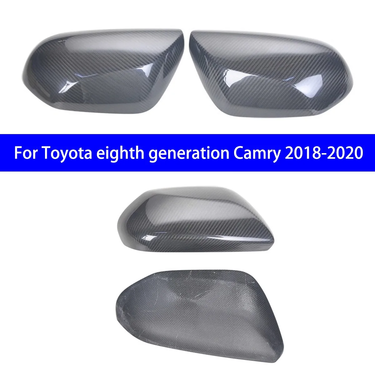 

Suitable for 2018-2020 Toyota Eighth Generation Camry Carbon Fiber Adhesive Rearview Mirror Housing