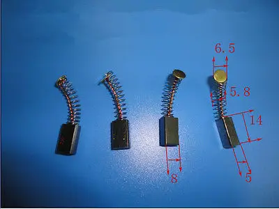 10 pcs Electric Drill Motor 5x8x14mm Carbon Brushes Repair Part