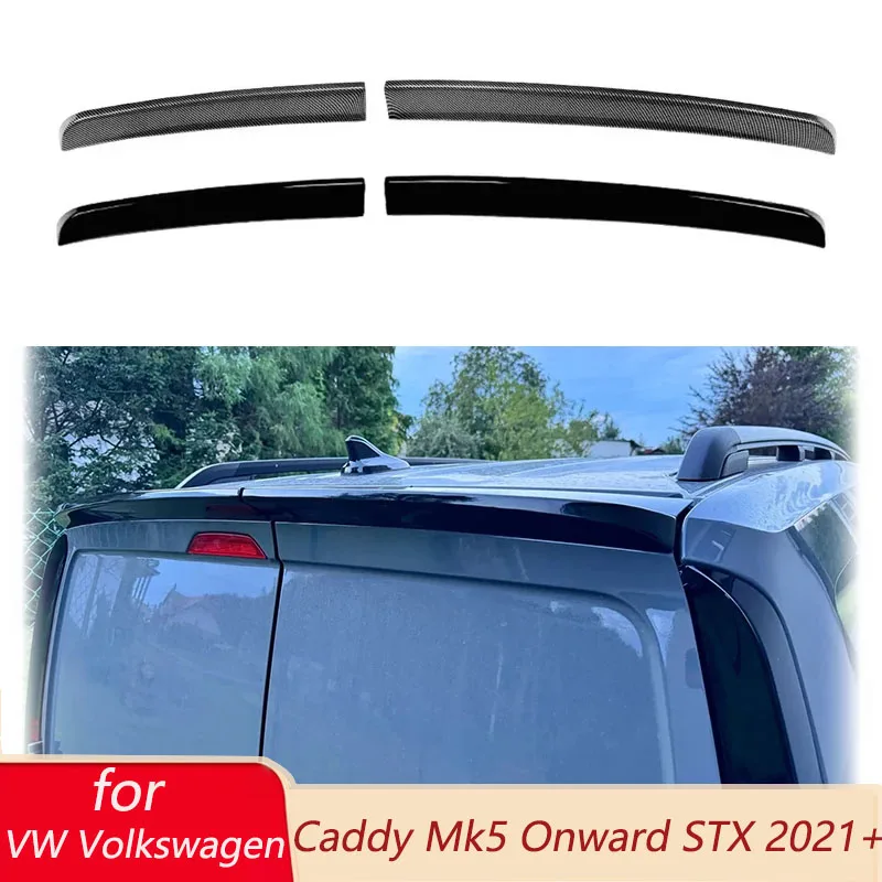 2 Piezas Alerón Trasero de Techo para VW Volkswagen Caddy Mk5 en adelante STX 2021+ Difusor de Maletero Kit de Carrocería Tuning Automóviles