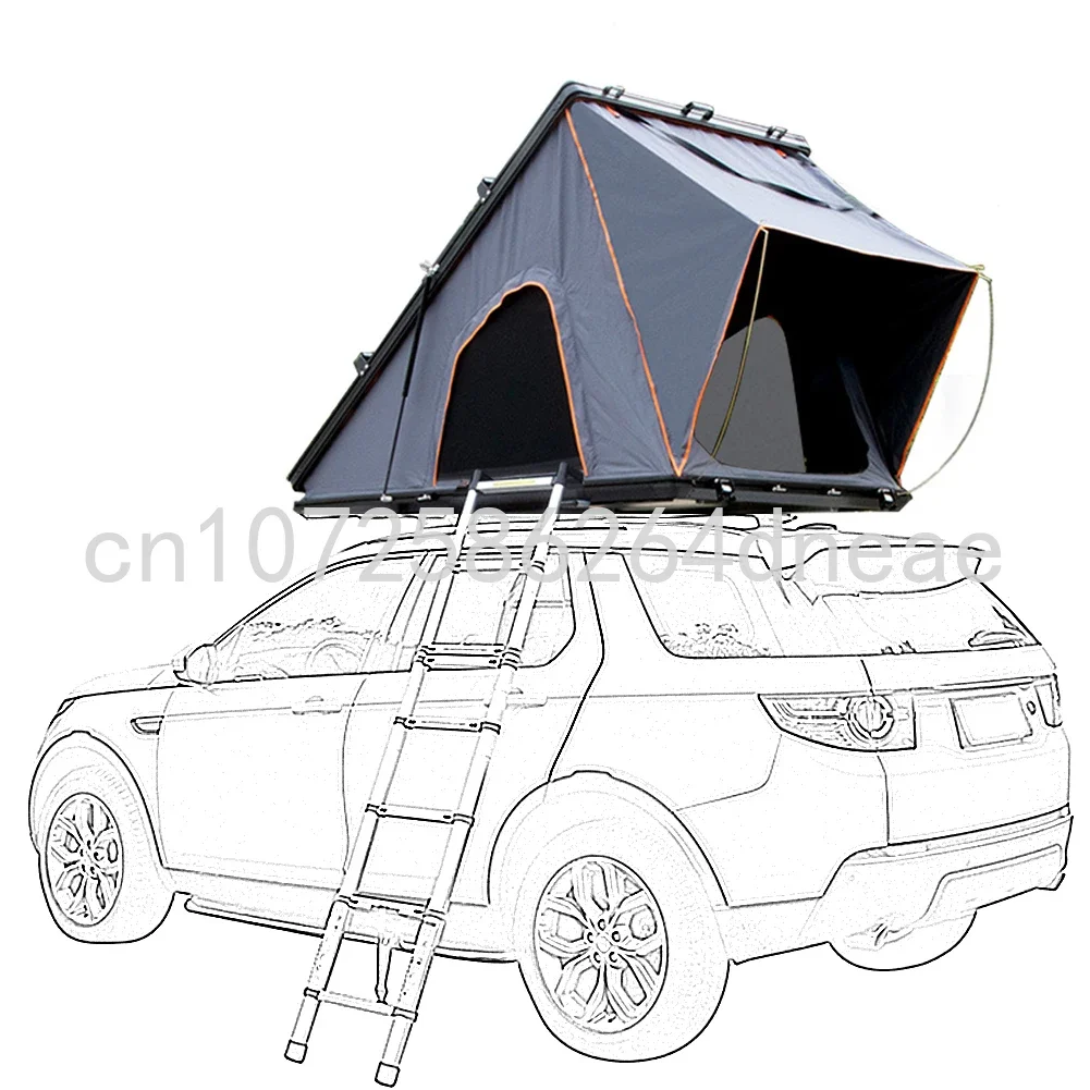 2 Person, 4wd Truck Car Triangular Automatic Camping Waterproof Clamshell Rooftop Tent Hardshell Rooftent for Auto