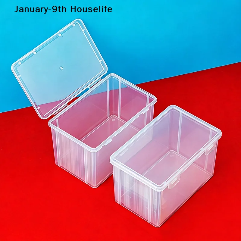 Transparent Plastic Game Storage Box Large Capacity And Dustproof Lid For Gamers Organizing Video Game Cartridges